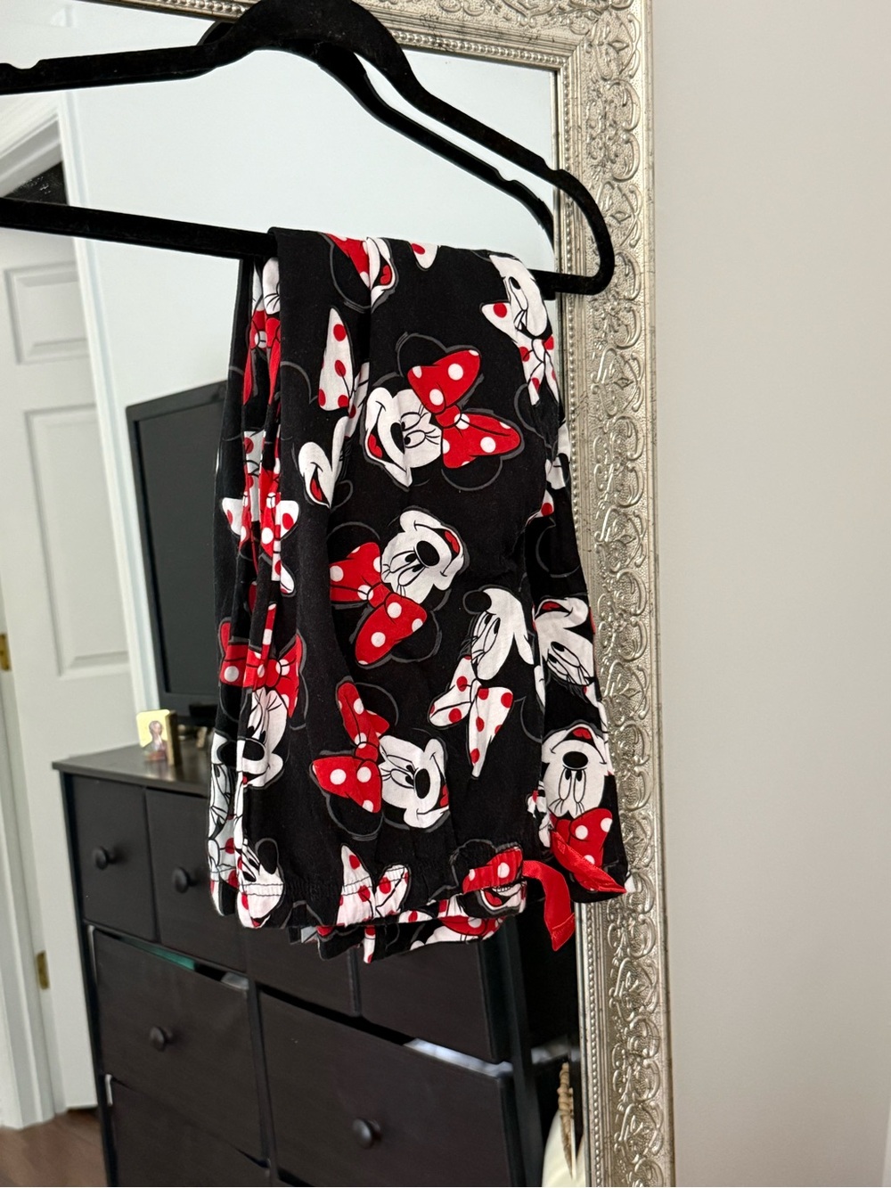 Disney Black Mini Skirt with Red & White Minnie Print